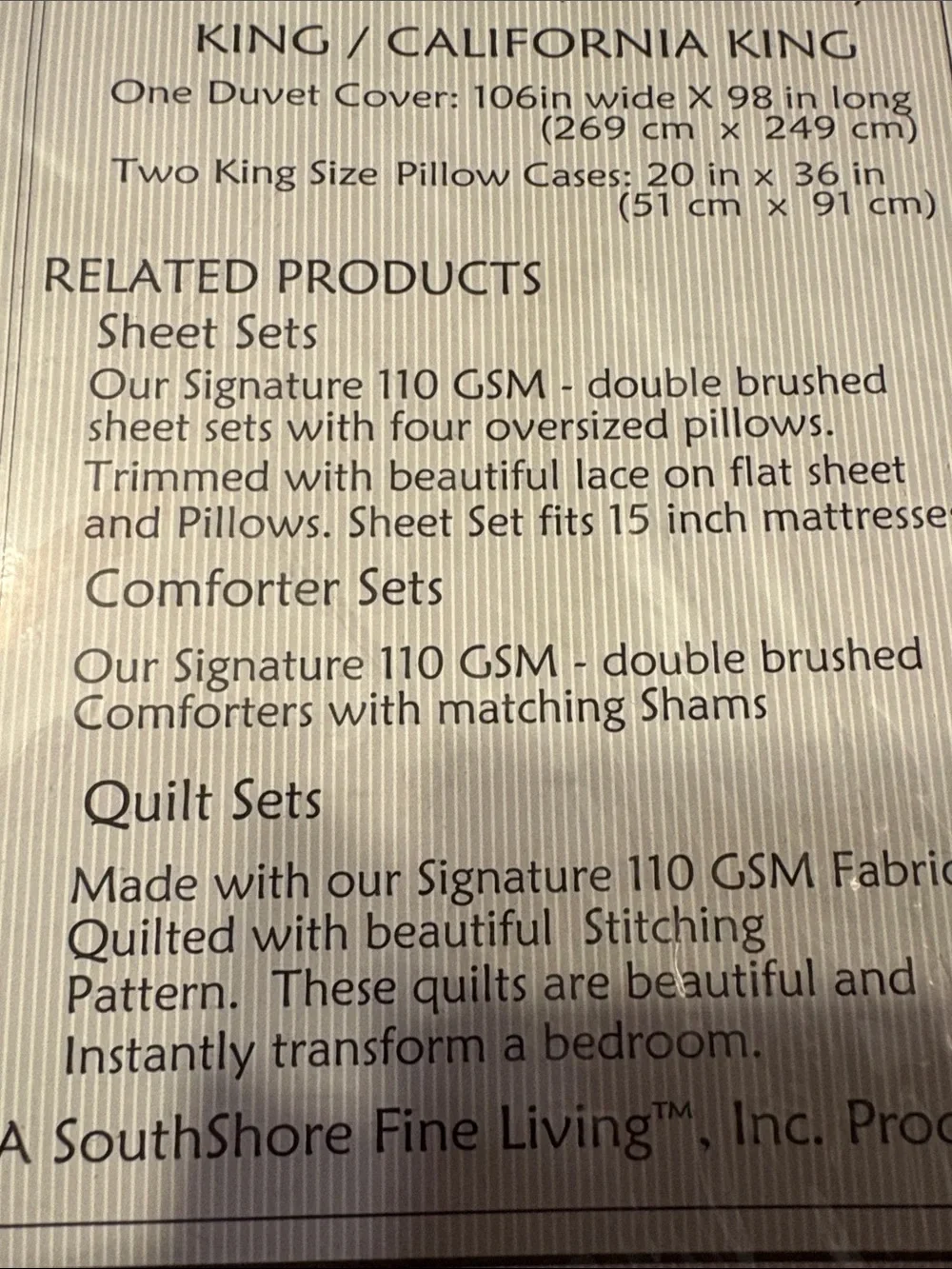 SouthShore Premium Collection Blue Floral Full/Queen Duvet Cover Set